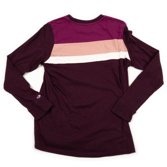 CHAMPION Authentic Athleticwear color block long sleeve shirt size S - Picture 4 of 5